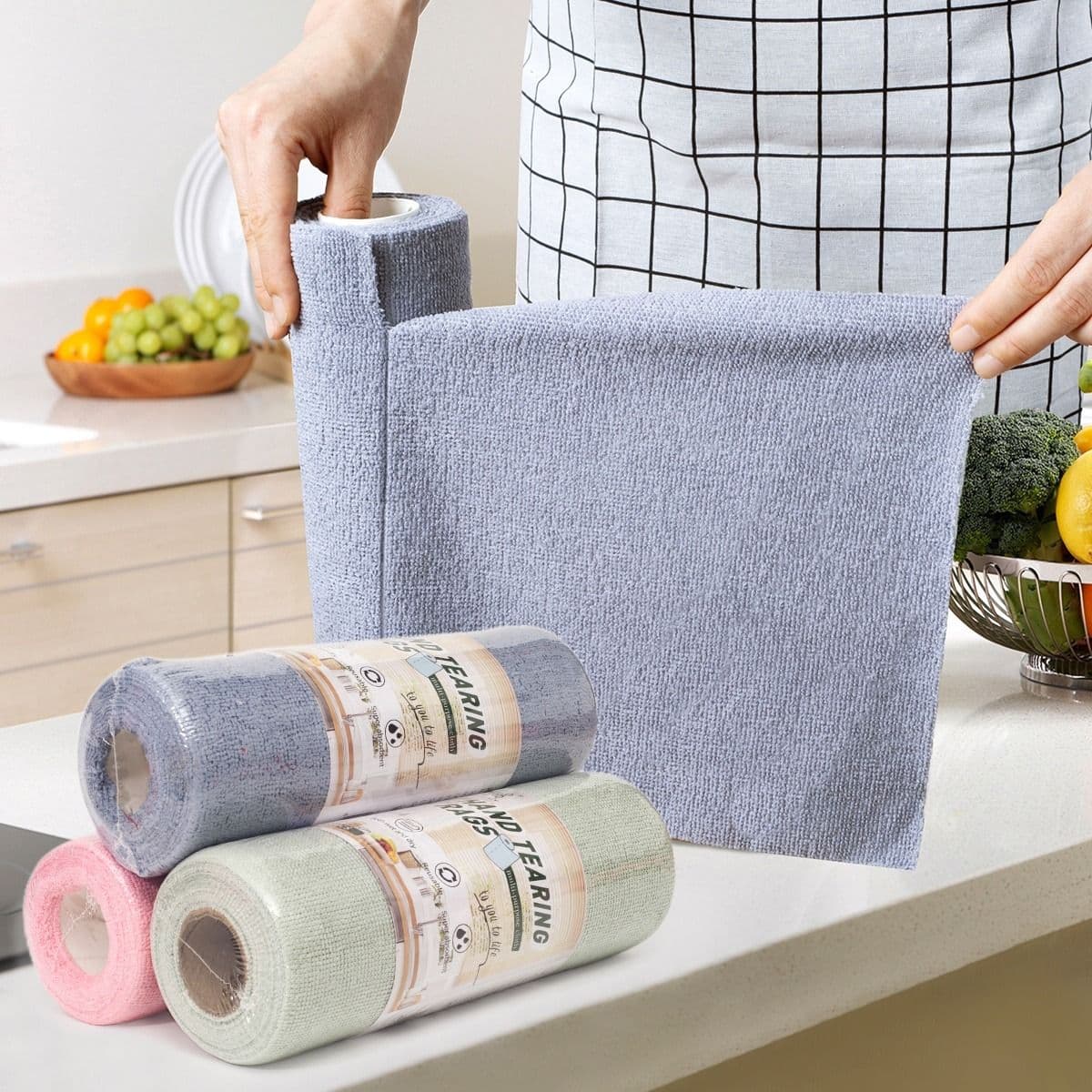 Kitchen Towel (1 Roll-20 Pcs)। হাইজেনিক উপায়ে রান্নাঘর পরিষ্কার রাখুন